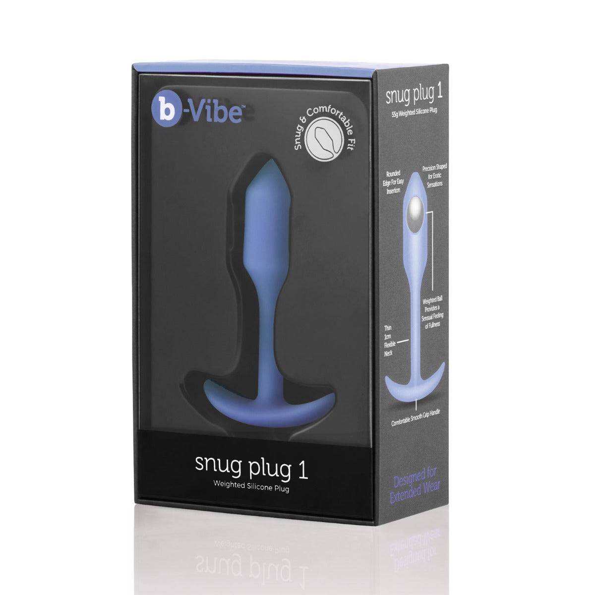 B-Vibe Snug Plug 1 - Violet - Adult Outlet