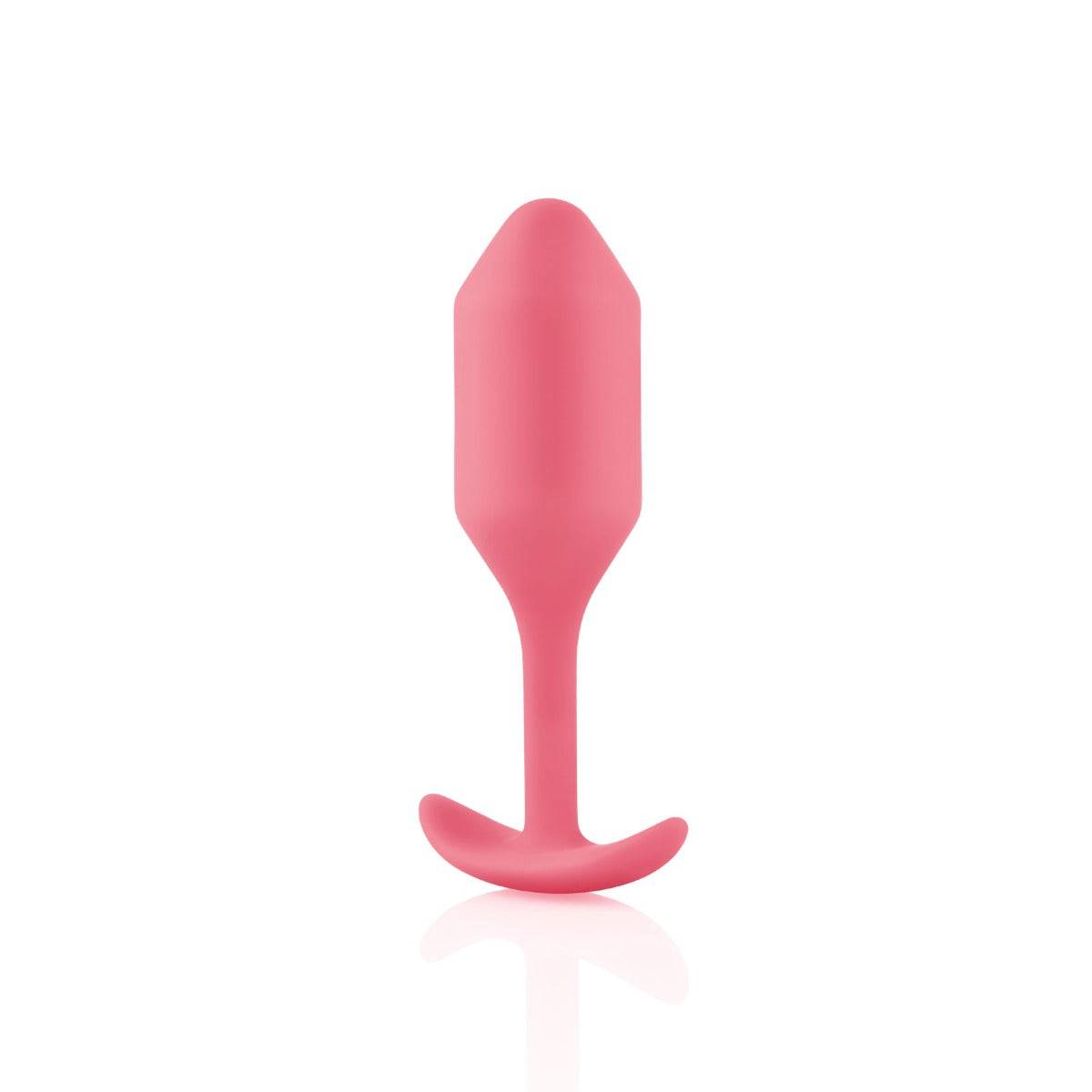 B-Vibe Snug Plug 2 Butt Plug Coral - Adult Outlet