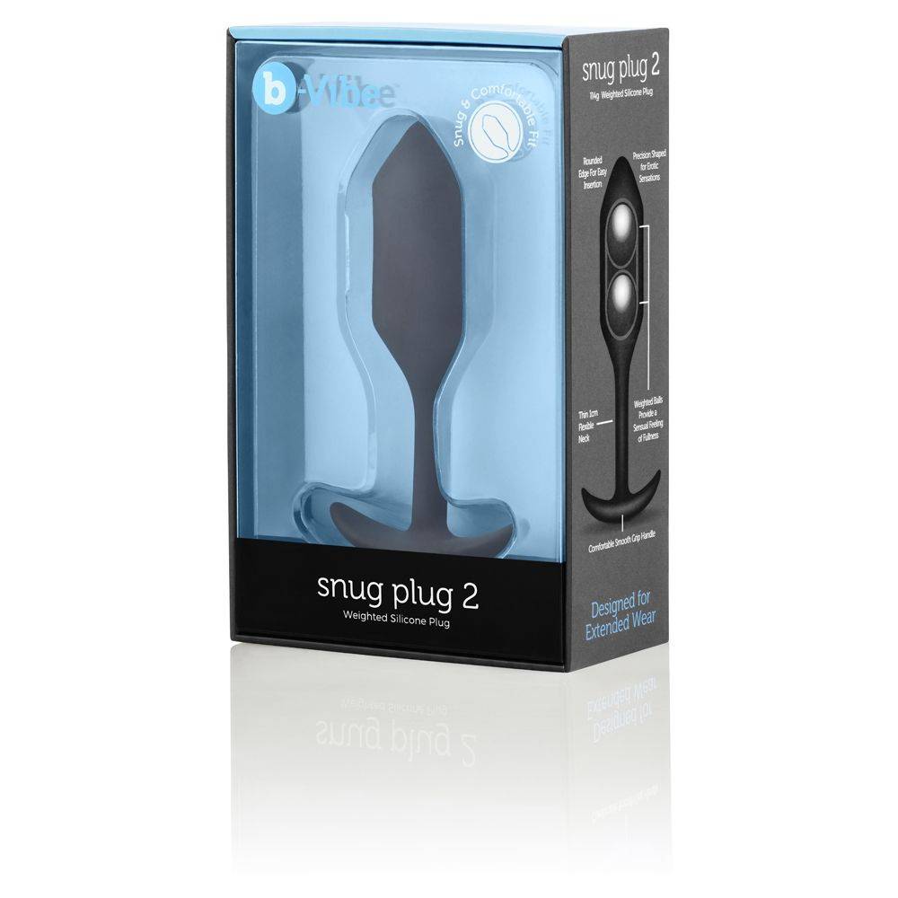 B-Vibe Snug Plug 2 Black - Adult Outlet