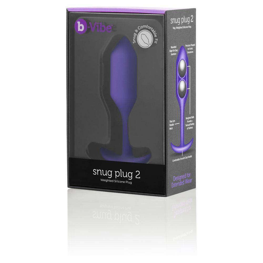 B-Vibe Snug Plug 2 Purple - Adult Outlet