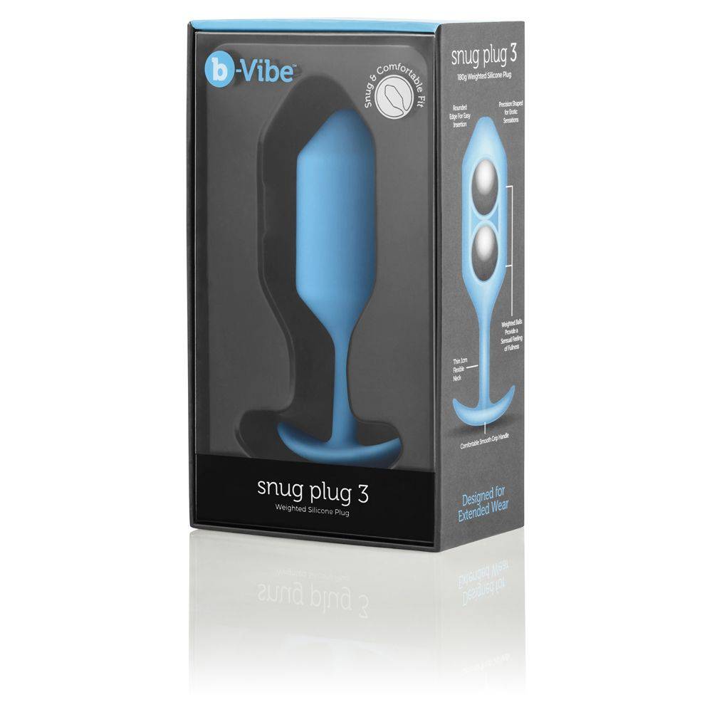 B-Vibe Snug Plug 3 Teal - Adult Outlet