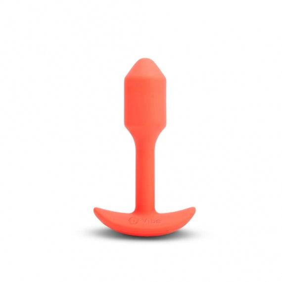 B-Vibe Vibrating Snug Plug 1 Orange - Adult Outlet