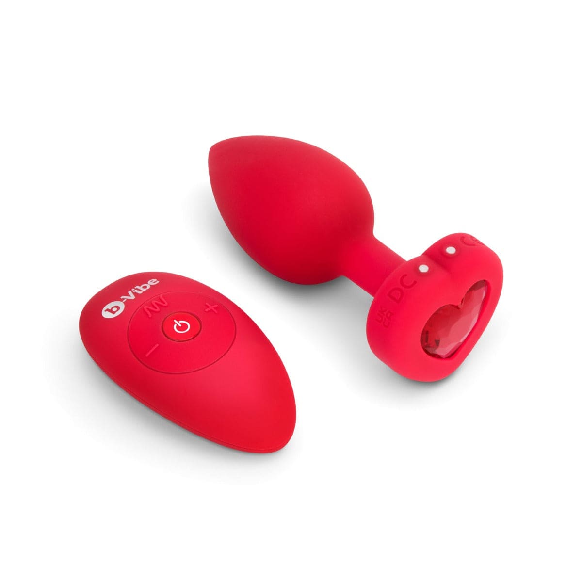 B-Vibe Vibrating Heart Plug Red M/L - Adult Outlet