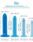 b-Vibe Anal Training 4 Piece Silicone Plug Set