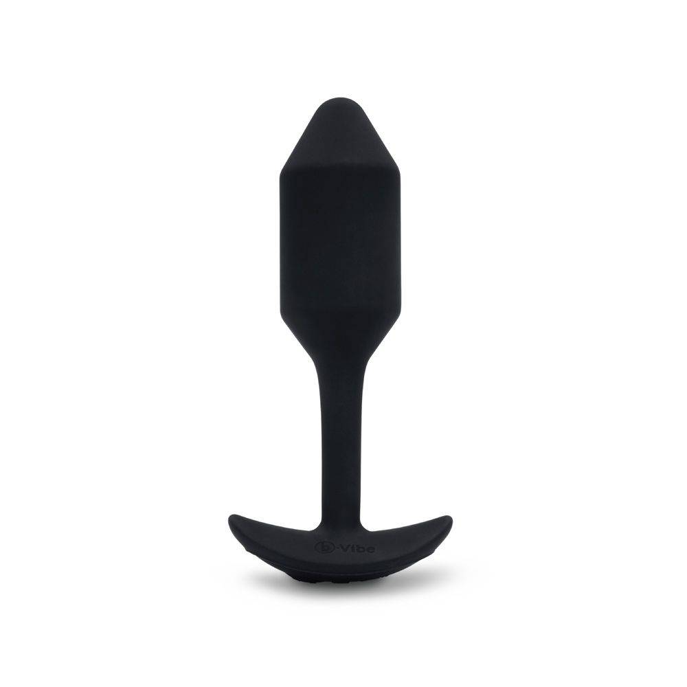 B-Vibe Vibrating Snug Plug Black Medium - Adult Outlet