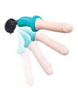 B-Vibe Thrusting Dildo Machine - Flesh/Blue