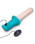 B-Vibe Thrusting Dildo Machine - Flesh/Blue