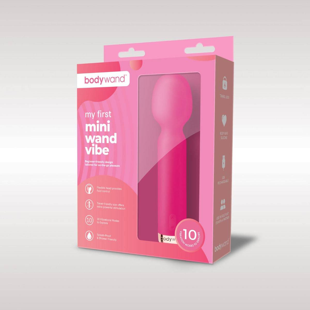 Bodywand My First Mini Wand Vibe - Rose - Adult Outlet