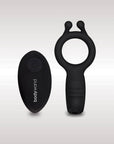 Bodywand Date Night Vibrating Couples Ring With Remote - Black - Adult Outlet