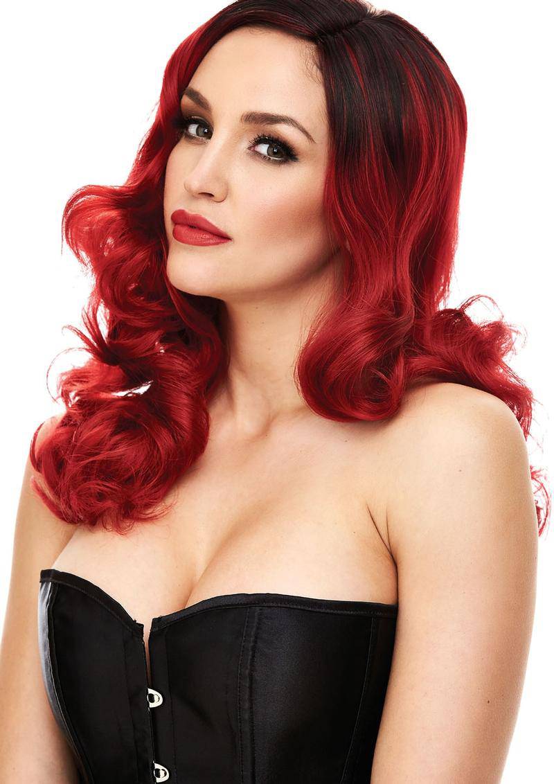 Candice Red And Black Wig - Adult Outlet