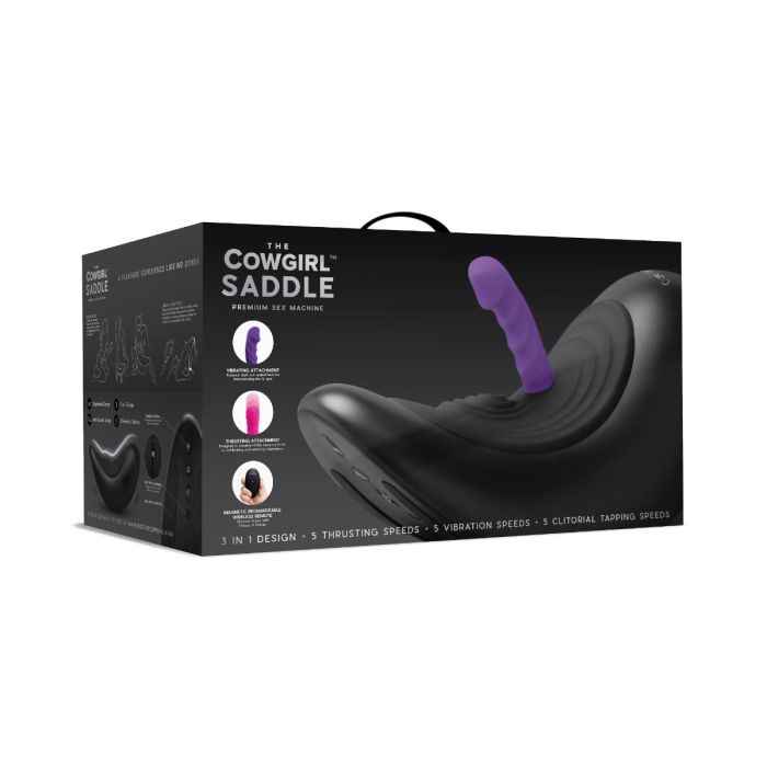 COWGIRL SADDLE Premium Sex Machine - Black
