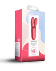 Rocks Off Sugar Boo Coral Kiss Rabbit Ears Vibrator Coral - Adult Outlet