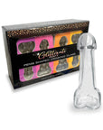 Glitterati Penis 6oz Drinking Glass  Pack Of 4 - Adult Outlet