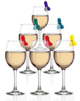 Super Fun Penis Cocktail Markers  Set Of 6 - Adult Outlet