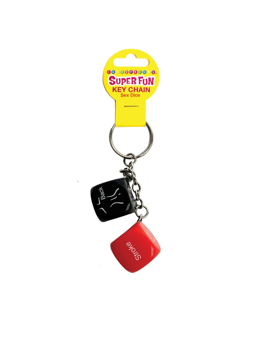 Super Fun Key Chain  Sex Dice - Adult Outlet