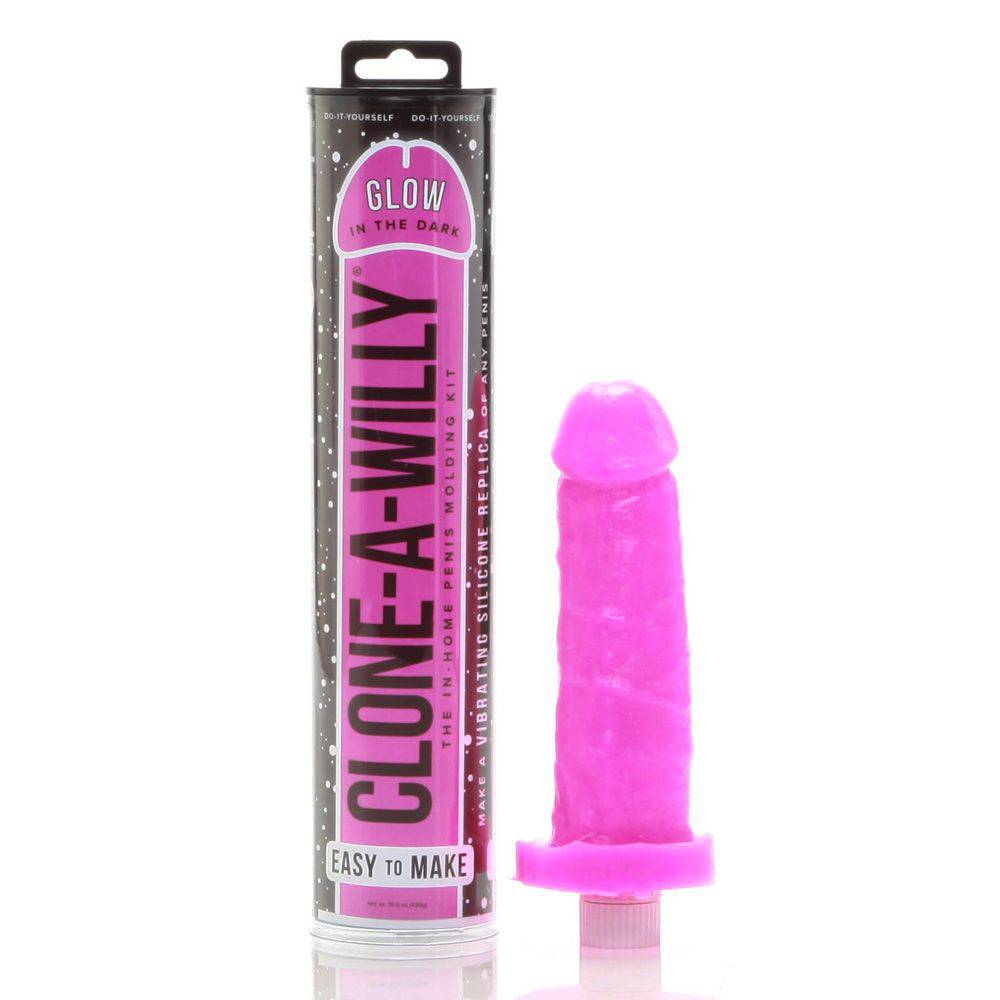 Clone A Willy Glow In The Dark Kit Hot Pink - Adult Outlet