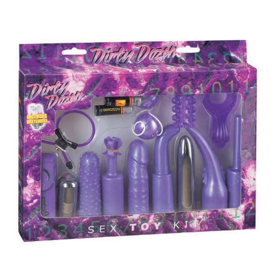 Seven Creations Dirty Dozen Couples Kit Purple - Adult Outlet