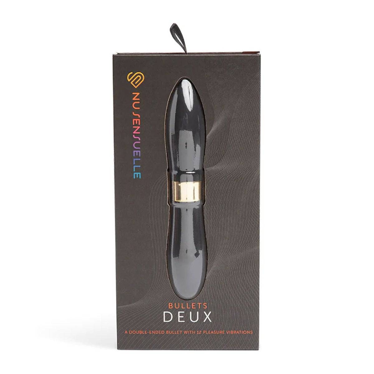 Nu Sensuelle Double Ended Deux Bullet Black - Adult Outlet