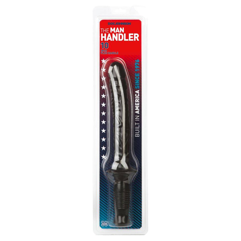 Doc Johnson Classic Man Handler Dildo Black 14.5In - Adult Outlet