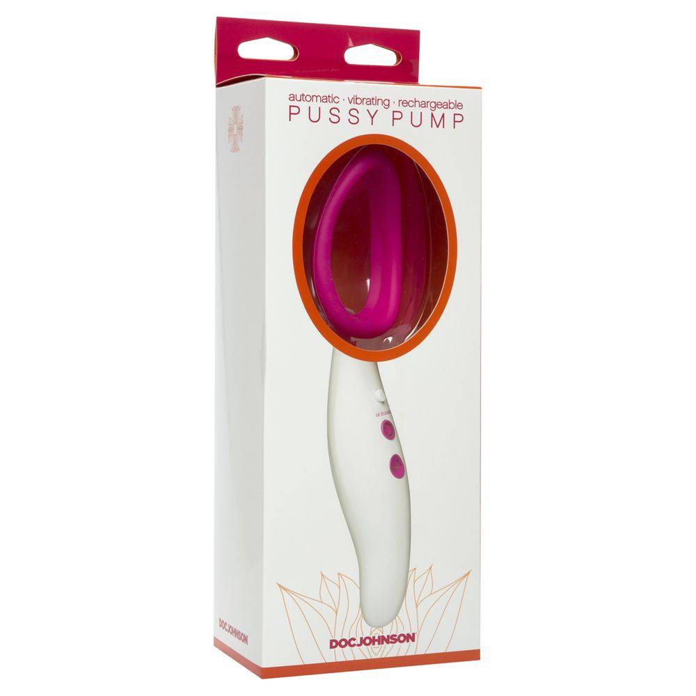 Doc Johnson Vibrating Pussy Pump Pink - Adult Outlet