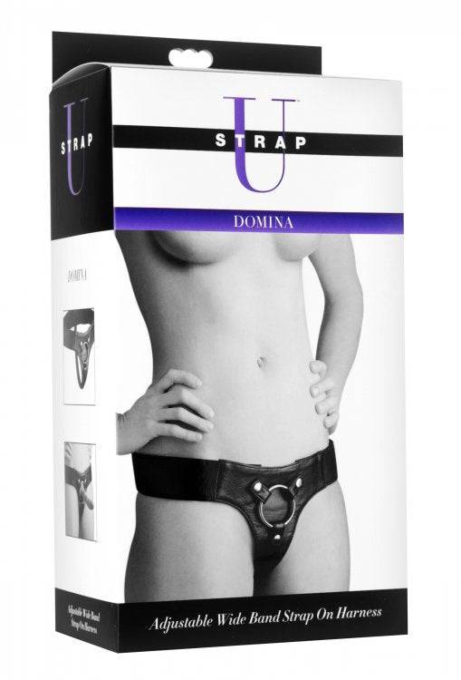 Domina Adjustable Wide Band Strap On Harness - Adult Outlet