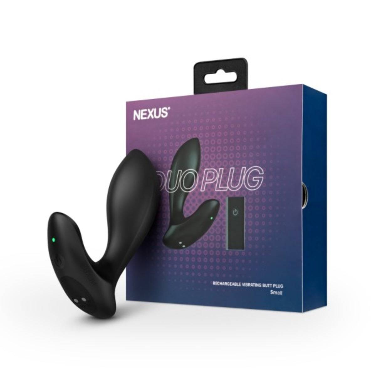 Nexus Duo Remote Control Beginner Butt Plug Black Small - Adult Outlet