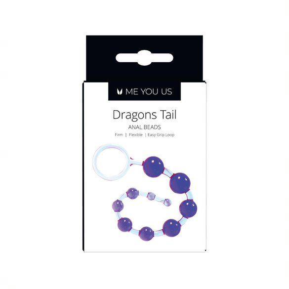 Me You Us Dragonz Tail Anal Beads Violet - Adult Outlet