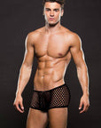 Envy Modern Fishnet Trunk Black M/L - Adult Outlet