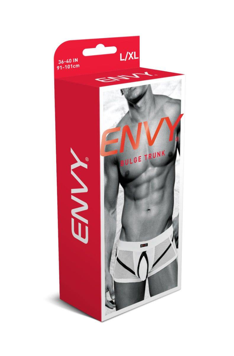 Envy Bulge Trunk - White - L/XL - Adult Outlet