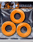 Oxballs Fat Willy 3 Pack Jumbo Cock Rings Orange Default Title Cock Rings Oxballs