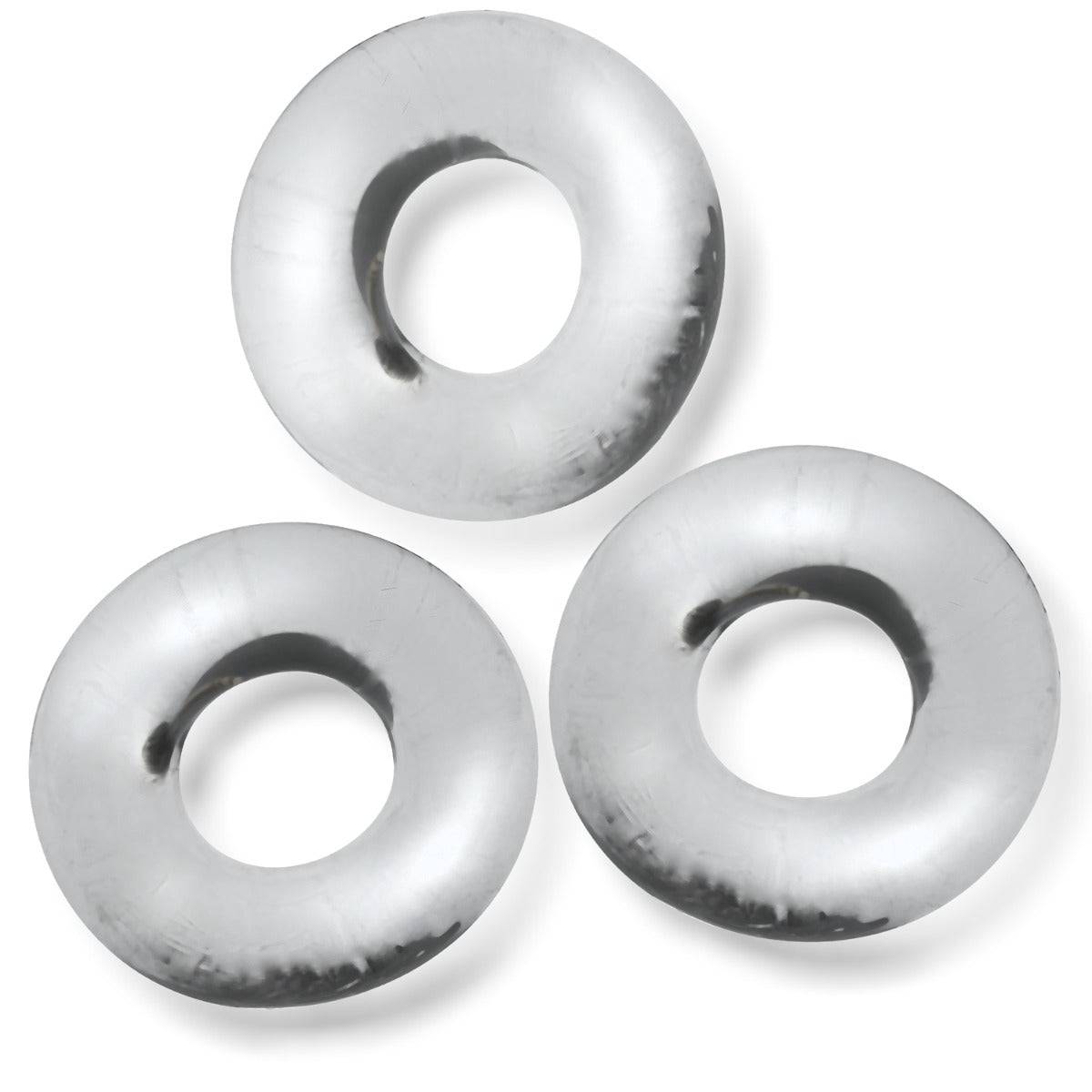 Oxballs Fat Willy 3-Pack Jumbo Cockrings Clear - Adult Outlet