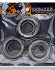 Oxballs Fat Willy 3-Pack Jumbo Cockrings Steel - Adult Outlet