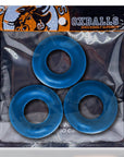 Oxballs Fat Willy 3-Pack Jumbo Cockrings Space Blue - Adult Outlet