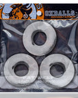 Oxballs Fat Willy 3-Pack Jumbo Cockrings Clear - Adult Outlet