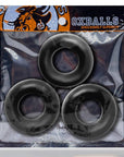 Oxballs Fat Willy 3-Pack Jumbo Cockrings Black - Adult Outlet