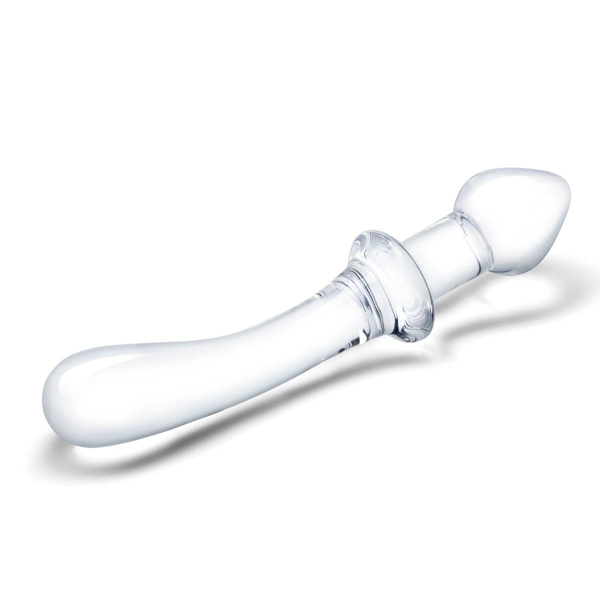 Glas 9Inch Classic Curved Dual Ended Dildo - Adult Outlet