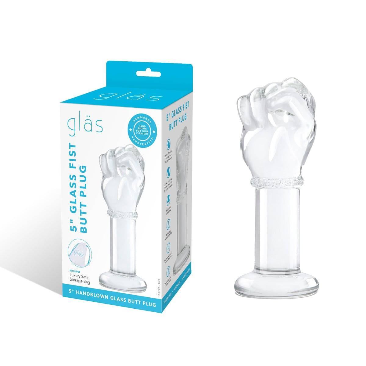 Glas 5Inch Fist Butt Plug - Adult Outlet