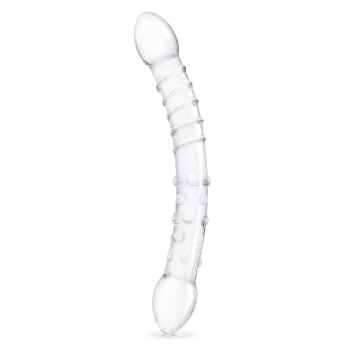 Glas 12Inch Girthy Double Trouble Glass Dildo - Adult Outlet