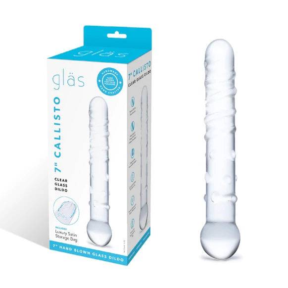 Glas 7Inch Callisto Dildo Clear - Adult Outlet