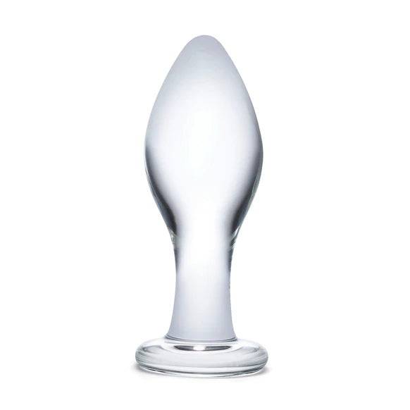 Glas 4Inch Butt Plug Clear - Adult Outlet