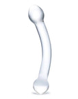 Glas 7Inch Curved Glass G Spot Double Ended Dildo Clear - Adult Outlet