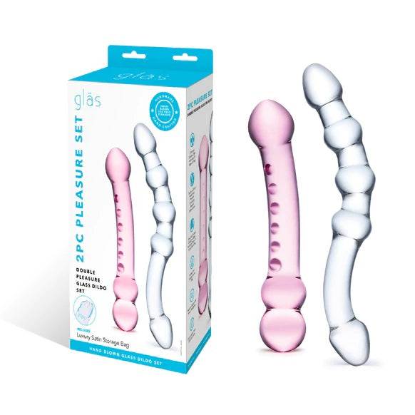 Glas Double Pleasure Set Clear - Adult Outlet