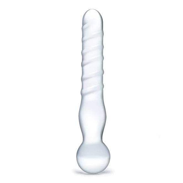 Glas 8Inch Joystick Dildo Clear - Adult Outlet