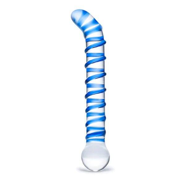 Glas 6.5Inch Mr Swirly G Spot Glass Dildo Clear - Adult Outlet