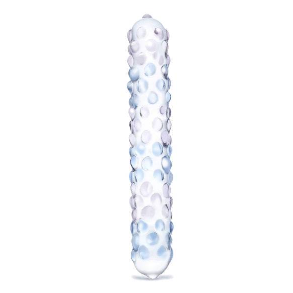 Glas 7Inch Rose Nubby Dildo Purple - Adult Outlet