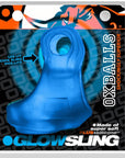 Oxballs Glowsling Cocksling Led Blue Ice - Adult Outlet