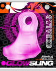 Oxballs Glowsling Cocksling Led Pink Ice - Adult Outlet