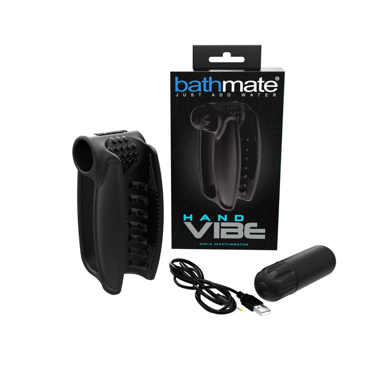 Bathmate Hand Vibe Male Masturbator Black - Adult Outlet