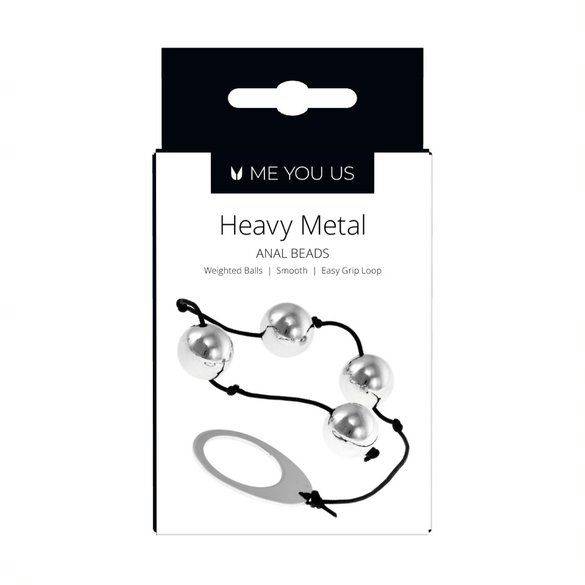 Me You Us Heavy Metal Anal Beads Silver - Adult Outlet