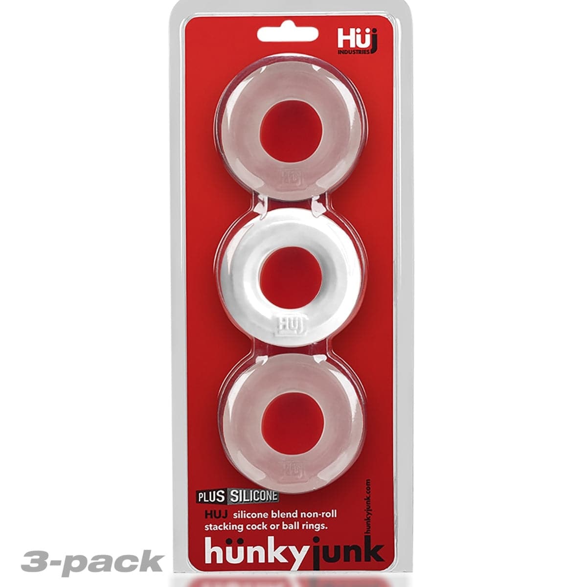 Huj3 C-Ring 3-Pack White Ice - Adult Outlet